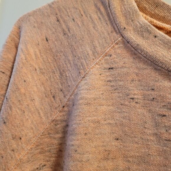 Monrow Marled Heather Pink Sweatshirt Crew Neck Size XL - Picture 5 of 6